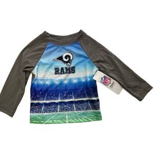 New Los Angeles Rams NFL Children's Infant Lil' Boys Long Sleeve Shirt 12M